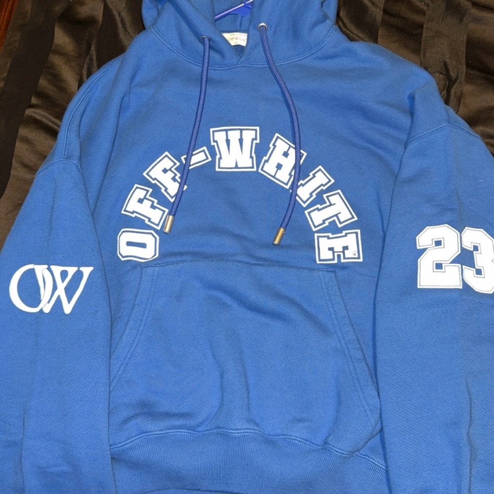 Off-White Blue Men's Hoodie